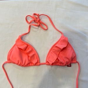 GUESS neon pink/orange bikini top